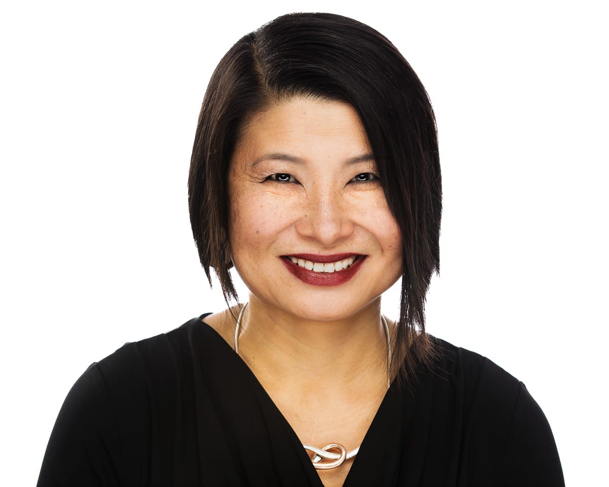 CEO headshot taken at a Chicago company headquarters